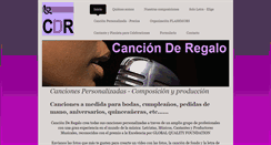 Desktop Screenshot of cancionderegalo.com