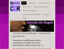 Tablet Screenshot of cancionderegalo.com